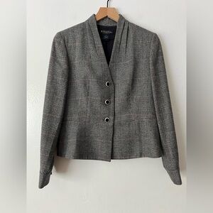 Brooks Brothers Plaid Wool Blazer